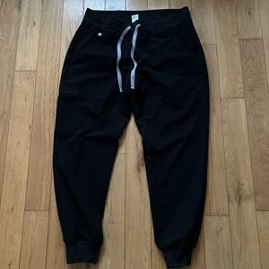 FIGS black zamora jogger scrub pants